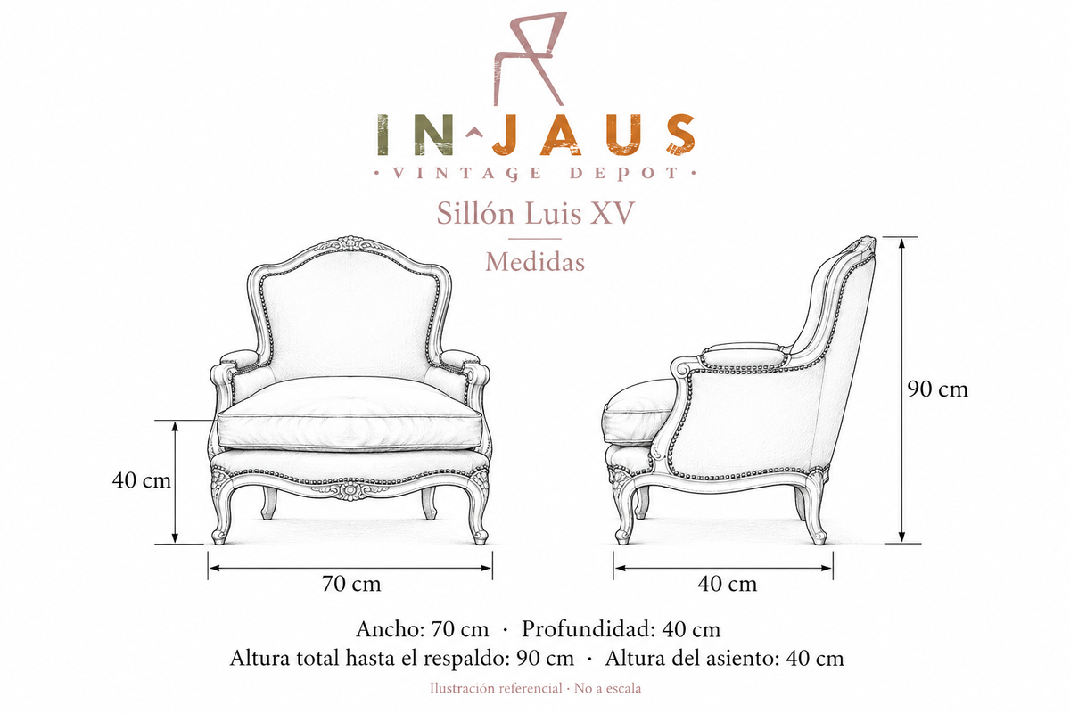 Par de Sillones Luis XV