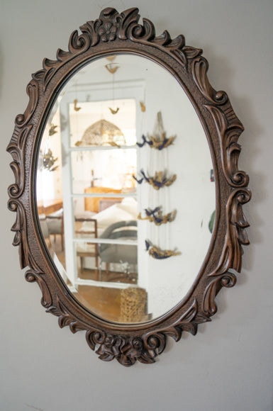 Espejo antiguo madera