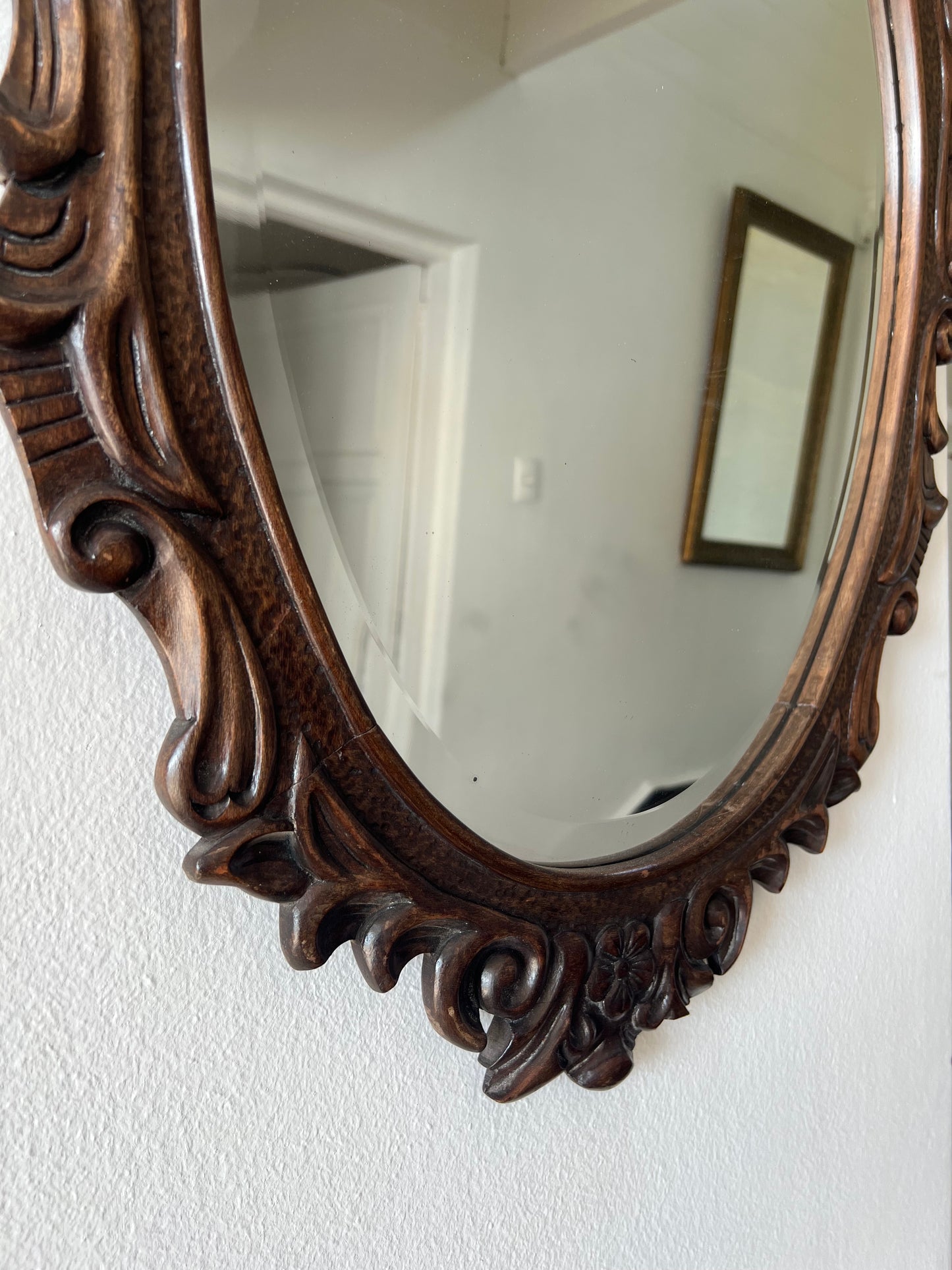Espejo antiguo madera