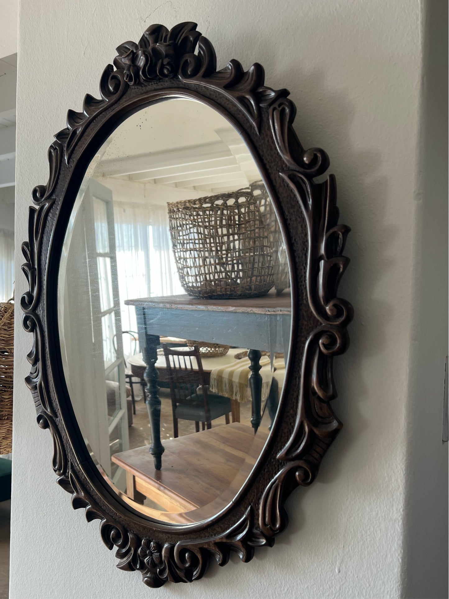 Espejo antiguo madera